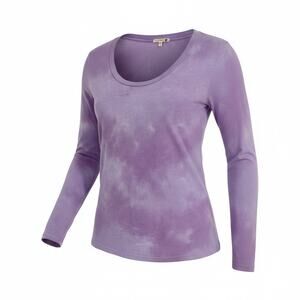 SUNDRY NWT Tie-dye Long Sleeve T-shirt Size 3 Large womens Scoop Round Neck Top